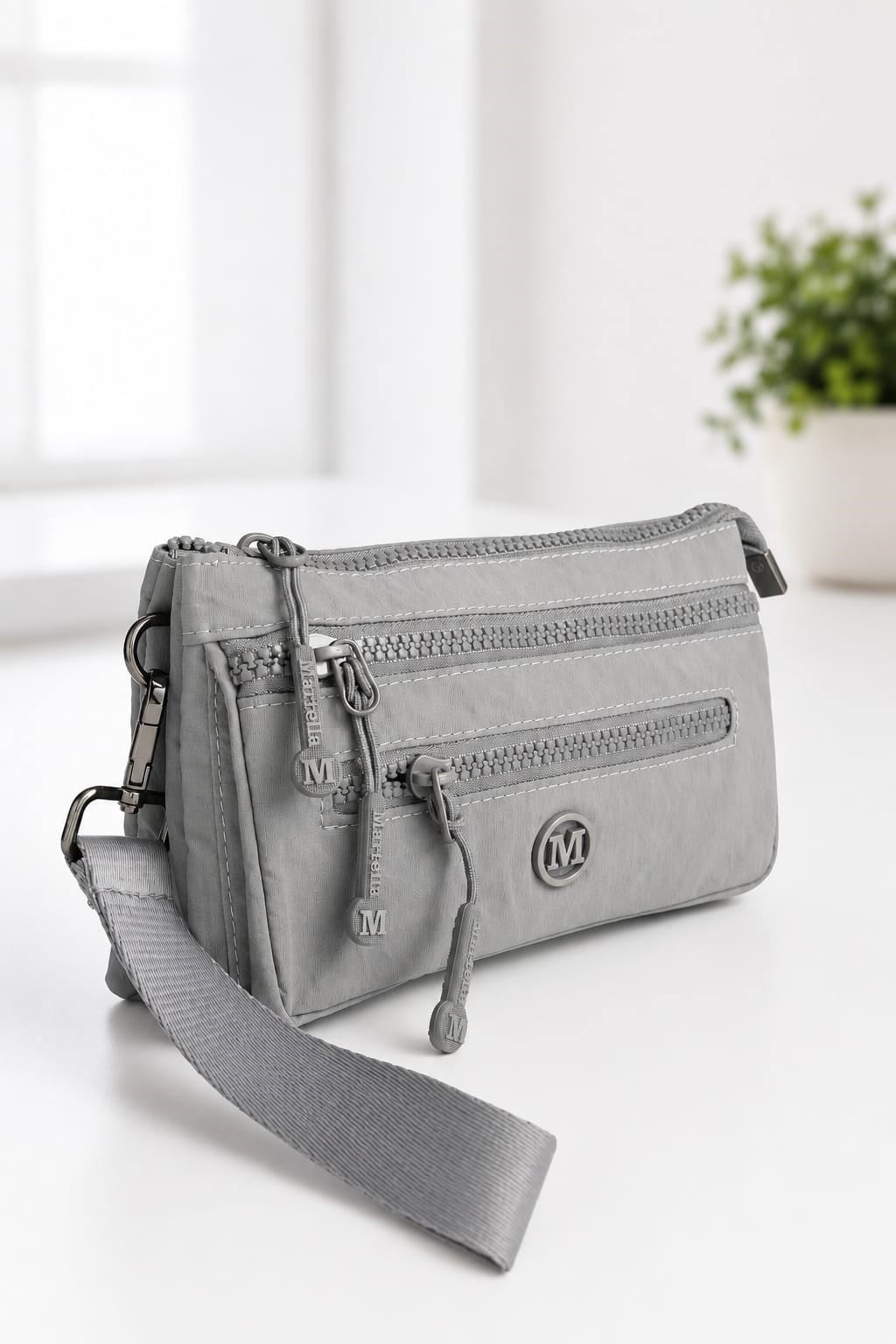 Martella Kipling Kumaş Clutch Çanta M113 Gri