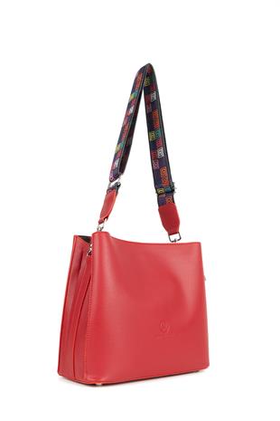 Hnb Çanta Çapraz Askılı Kadın Omuz Çantası Madame Vera MV104 Kırmızı