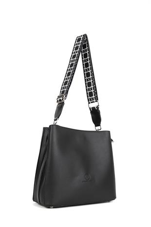 Hnb Çanta Çapraz Askılı Kadın Omuz Çantası Madame Vera MV104 Siyah