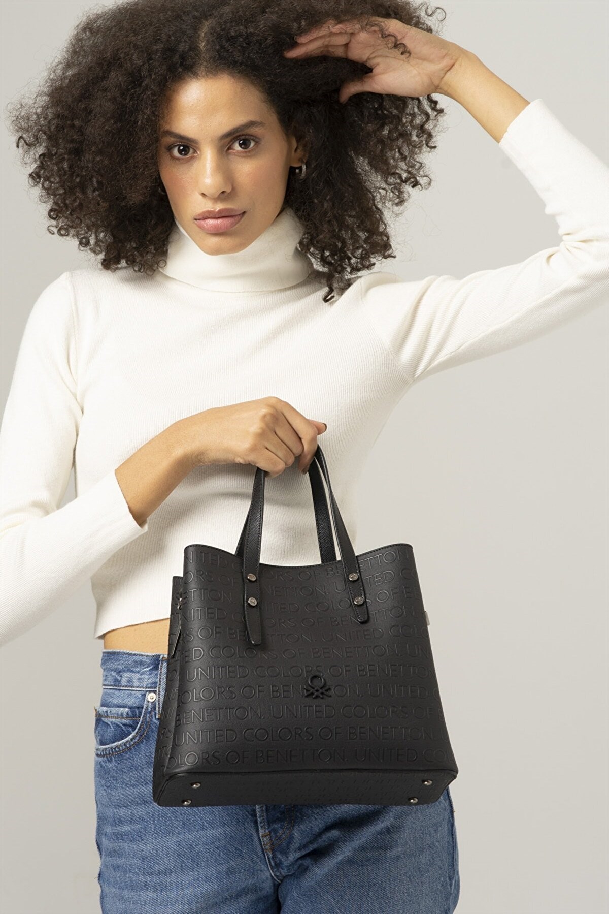 Benetton Kol Çanta 855 Bnt855 Siyah