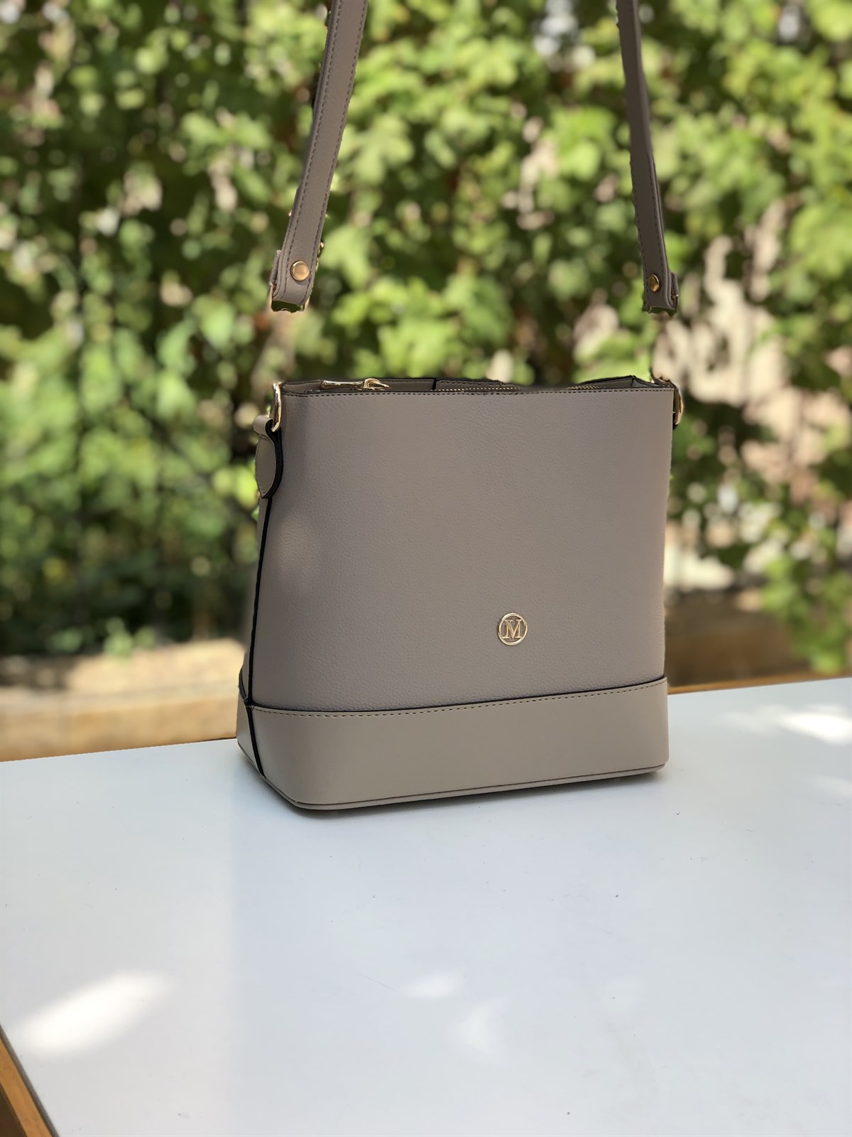 Çapraz Askılı Kadın Omuz Çantası MV061 Vizon