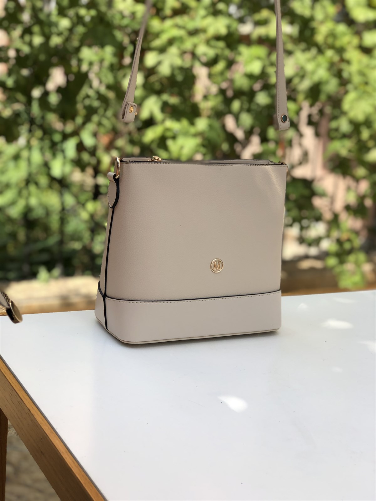 Çapraz Askılı Kadın Omuz Çantası MV061 Bej