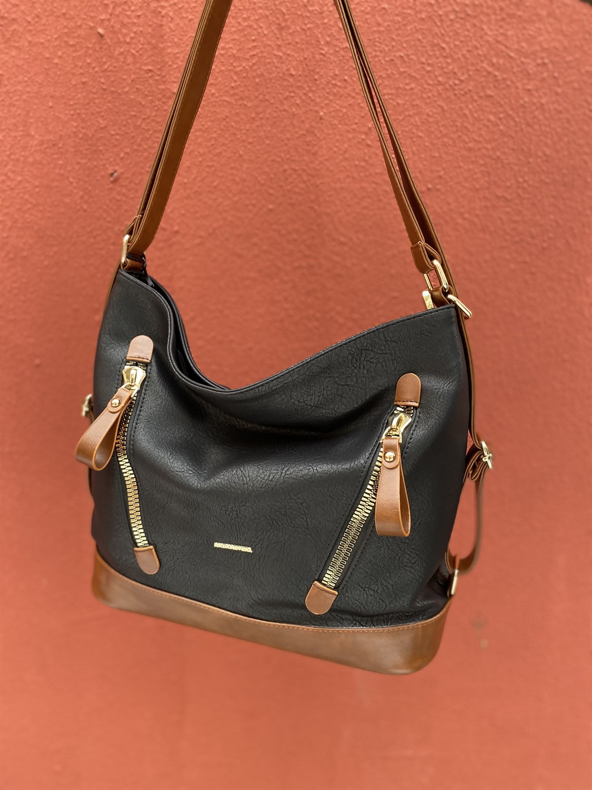 Kadın Çanta MV078 Siyah Taba