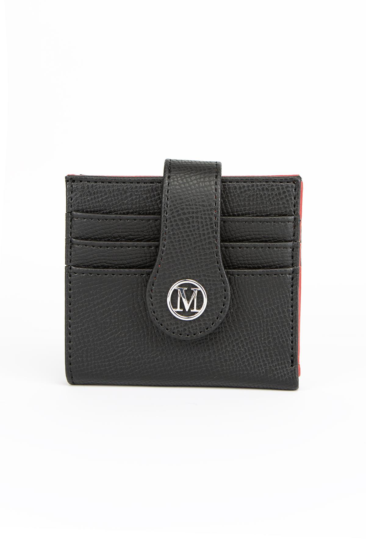 Kadın Çüzdan MV087 Siyah Kırmızı