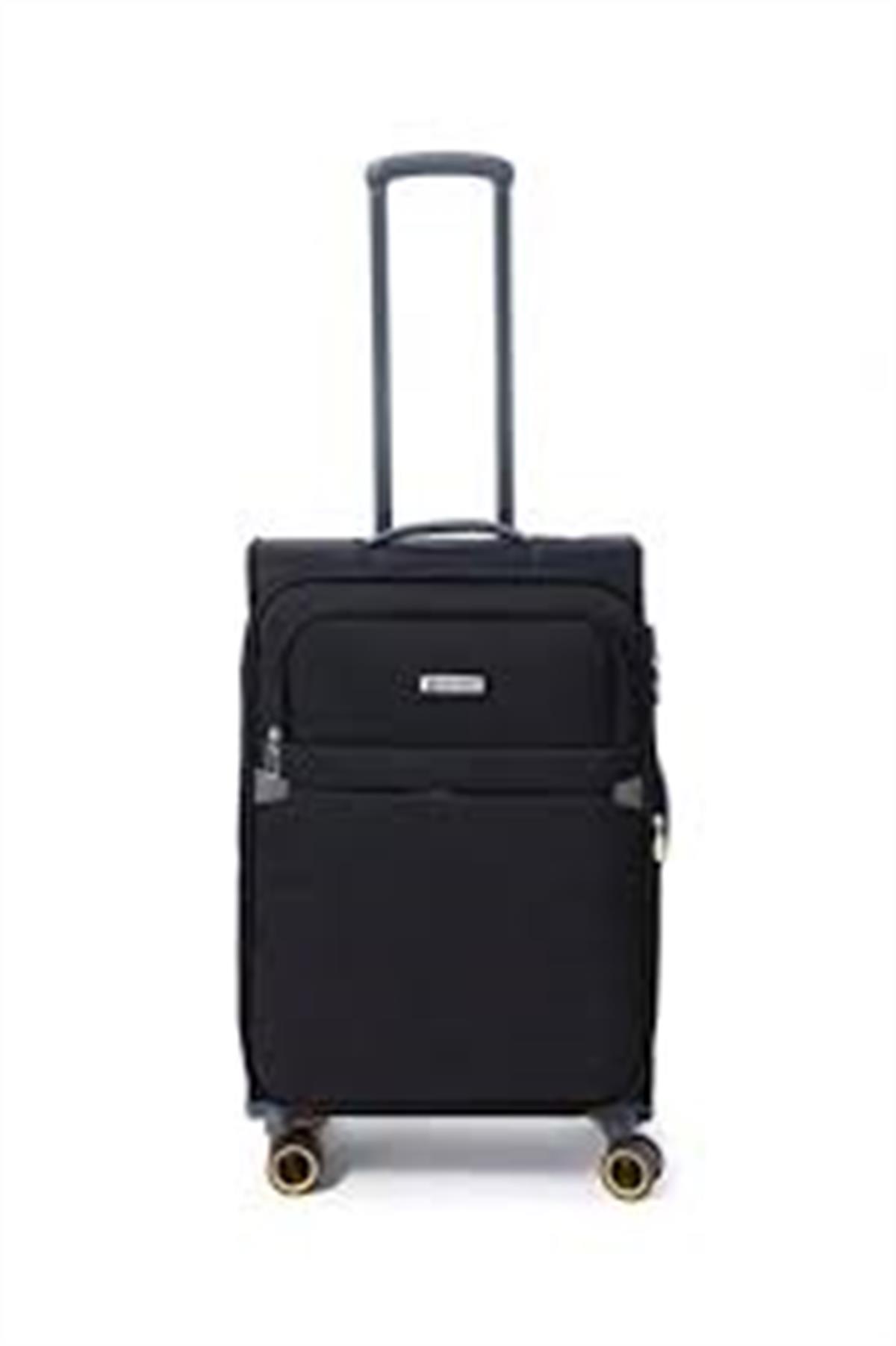 Pierre Cardin Orta Boy Valiz 6000 Siyah