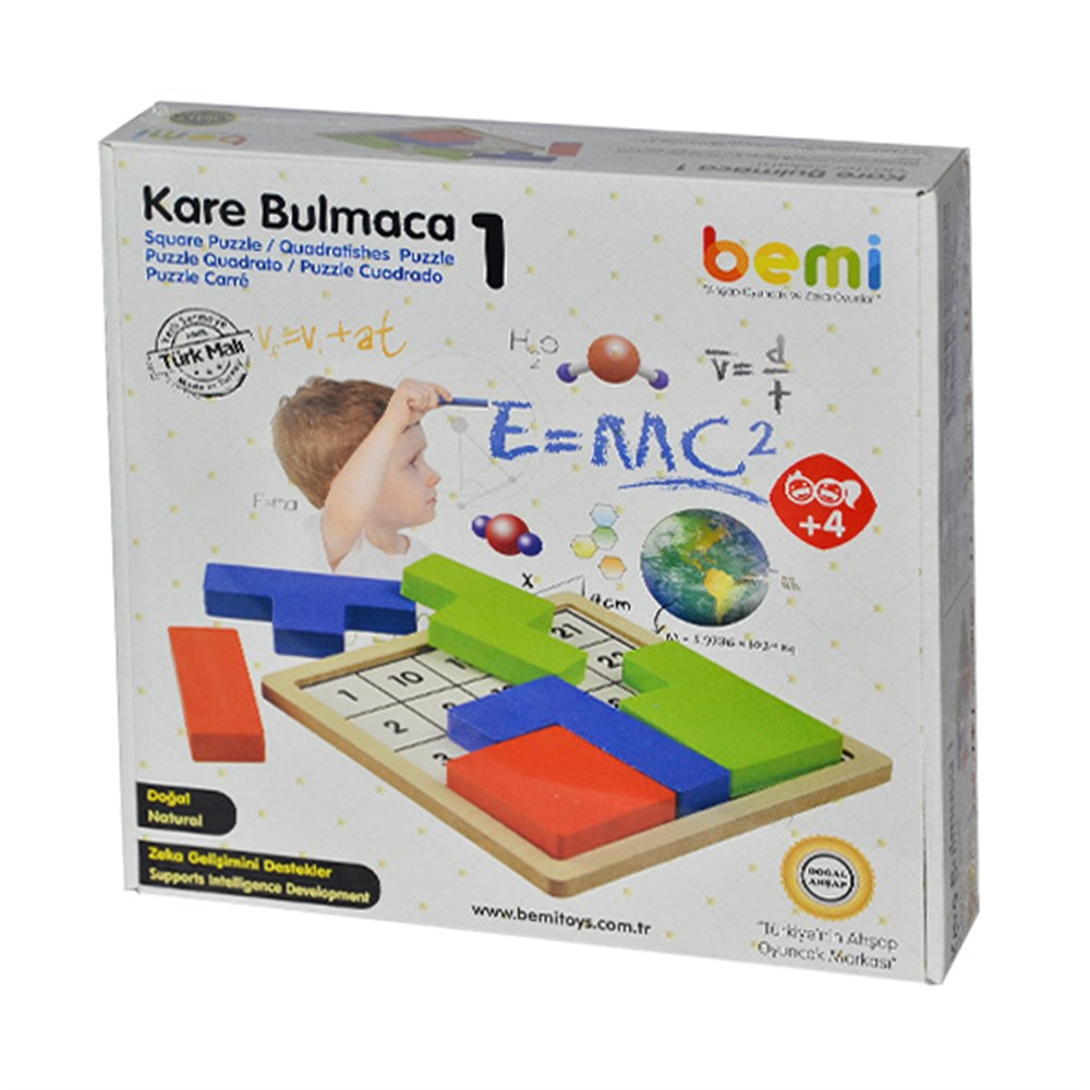 Bemi +3 Yaş Ahşap Kare Bulmaca 1