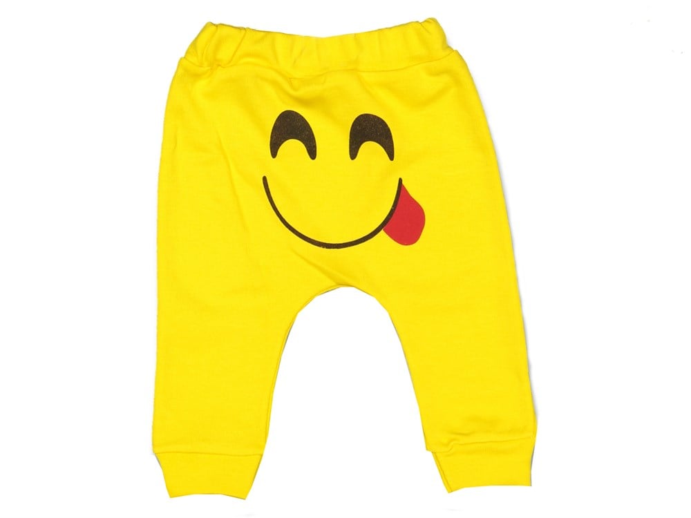 Cantaz Dil  Çıkaran Emoji Bebek Pantolon - Tek Alt