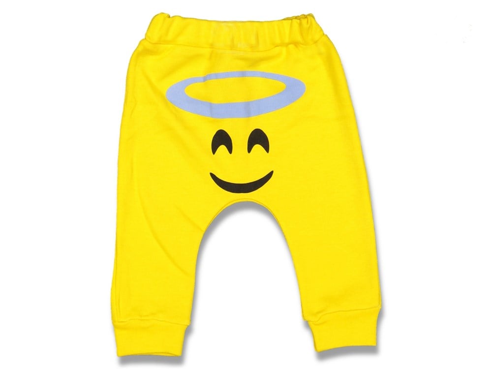 Cantaz Manşetli Emoji Bebek Pantolon - Tek Alt