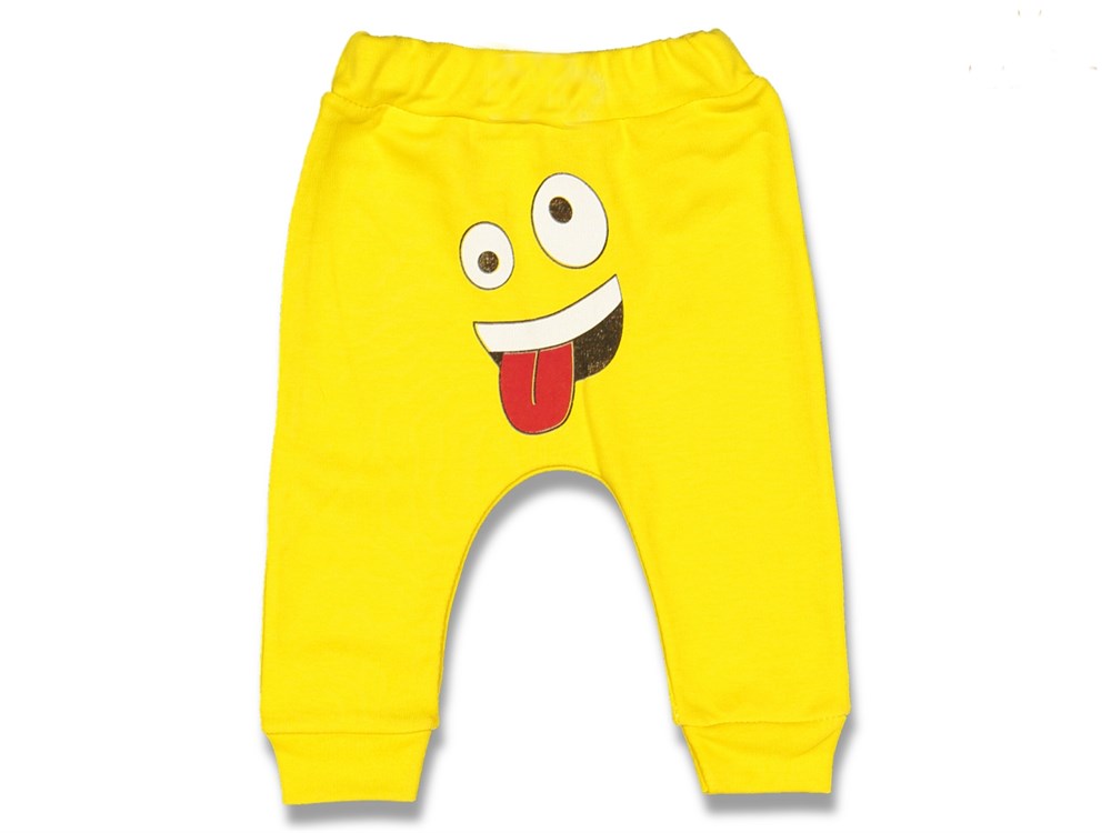 Cantaz Pörtlek Göz Emoji Bebek Pantolon - Tek Alt