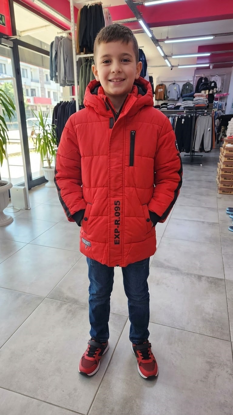 Erkek Çocuk Peluşlu Mont