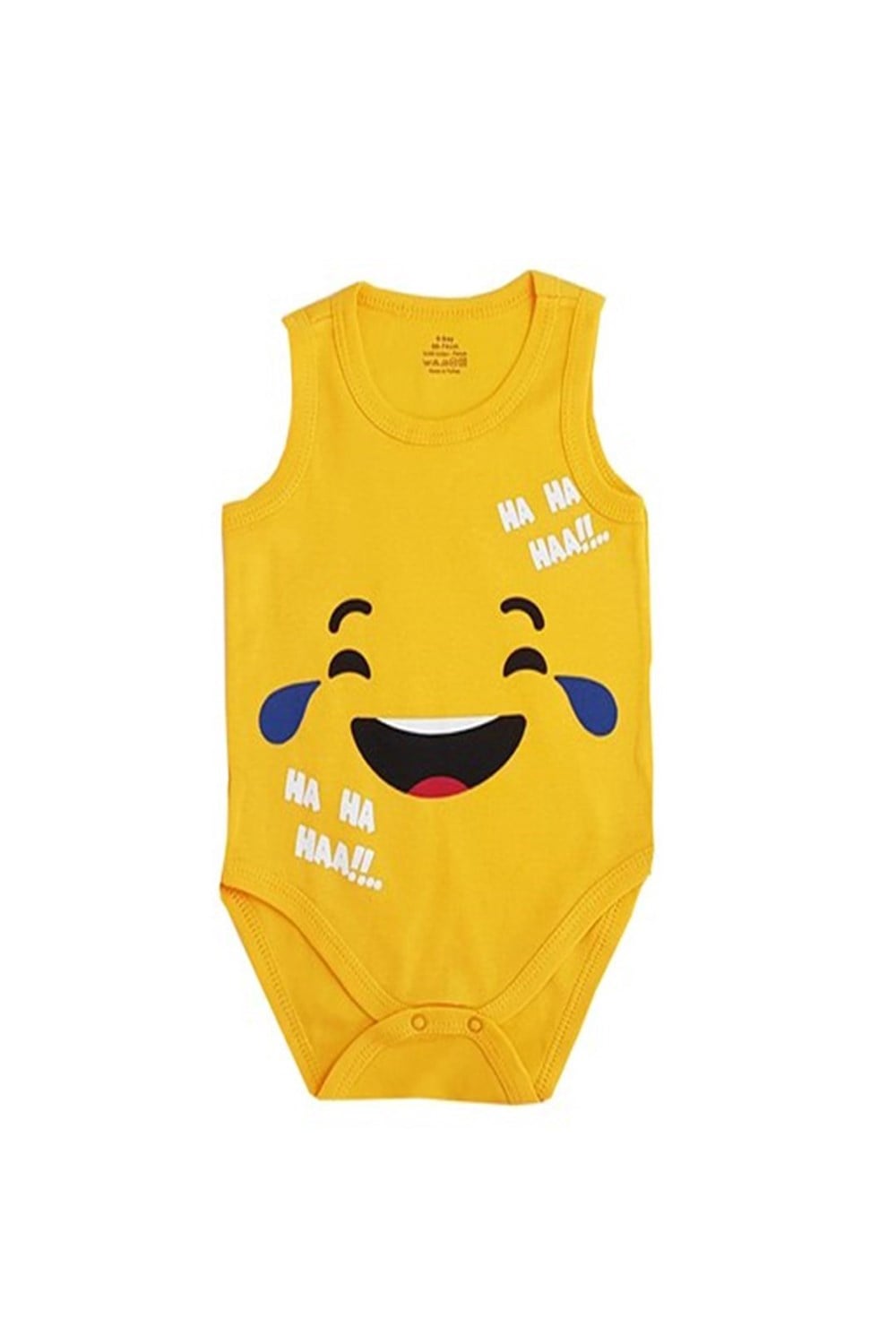 Fuar Unisex Emoji Askılı Çıt Çıtlı Bebek Zıbın
