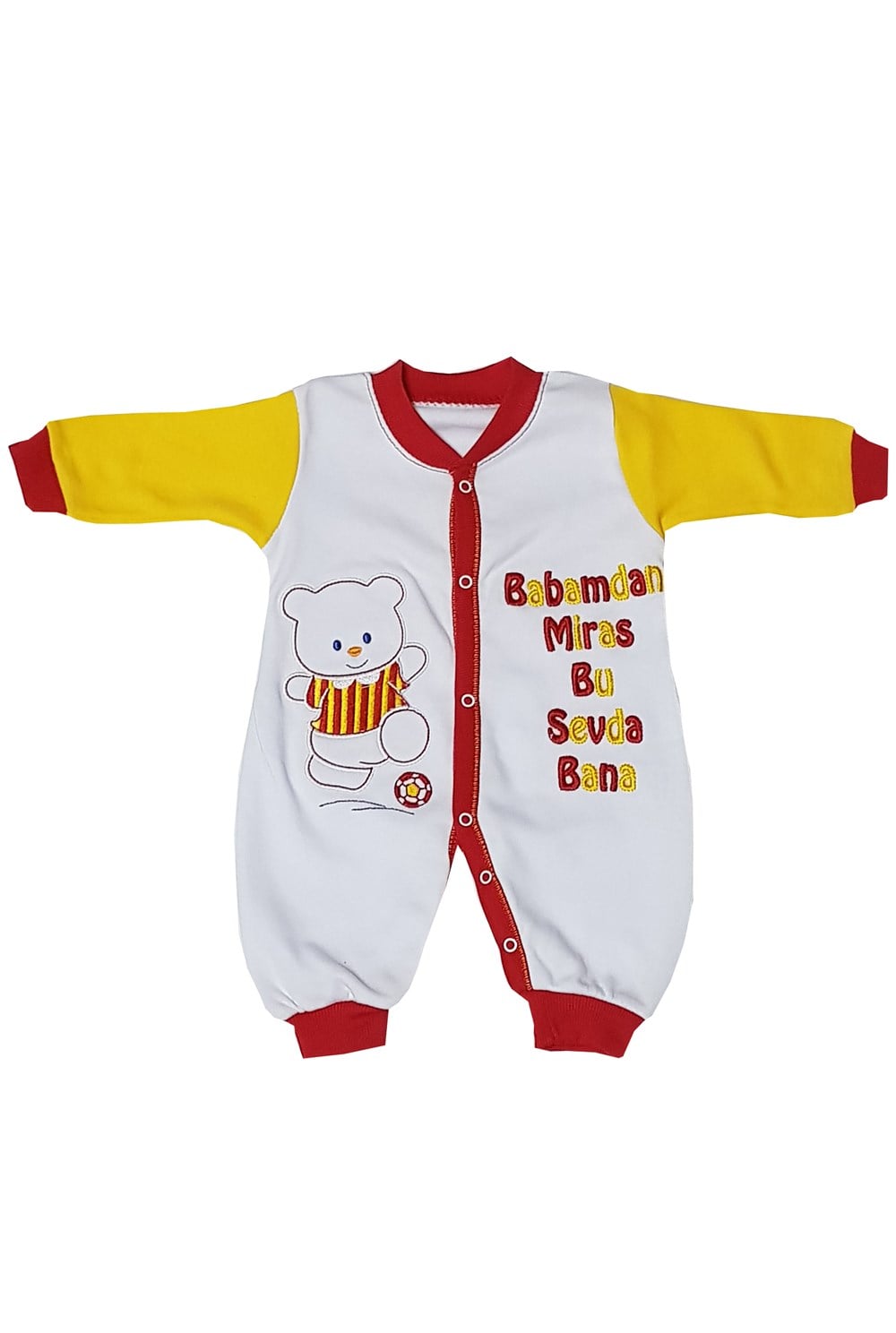 Gülücük Taraftar Sarı Kırmızı Tulum