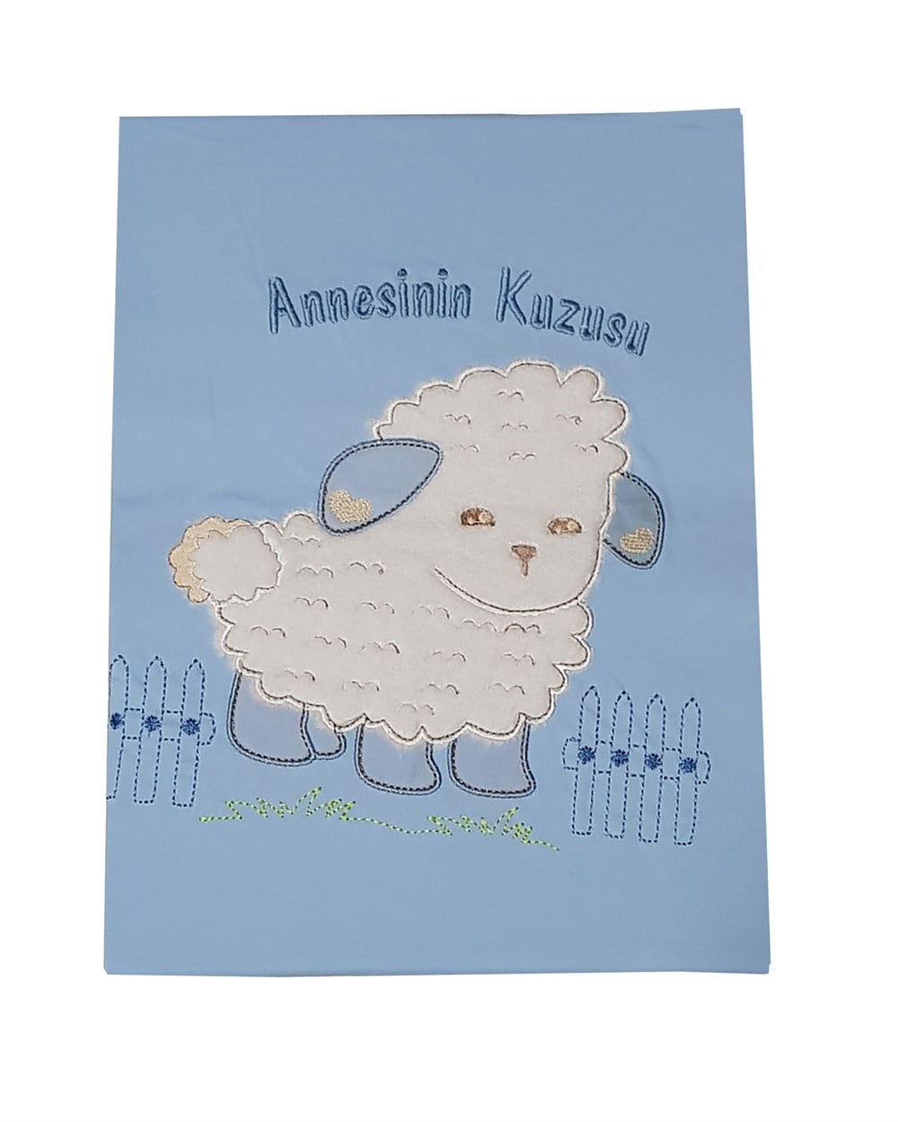 İzge Annesinin Kuzusu Bebek Battaniye Mavi