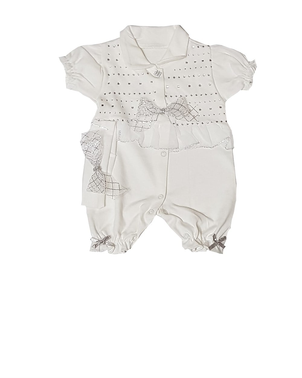 Mini Love Taşlı Kız Bebek Tulum 0-6 Ay