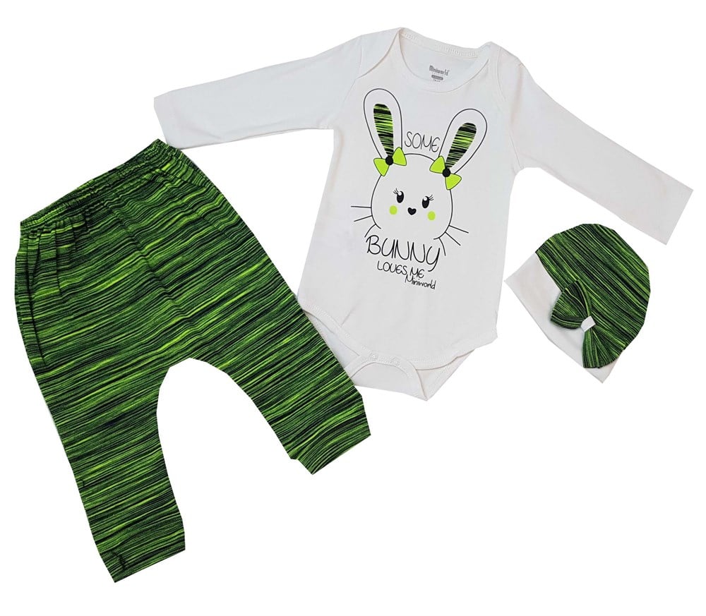 Miniworld Bunny Kız Bebek Zıbın Takım