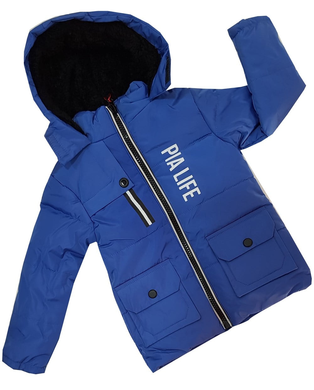 Saks Rengi Erkek Çocuk Mont