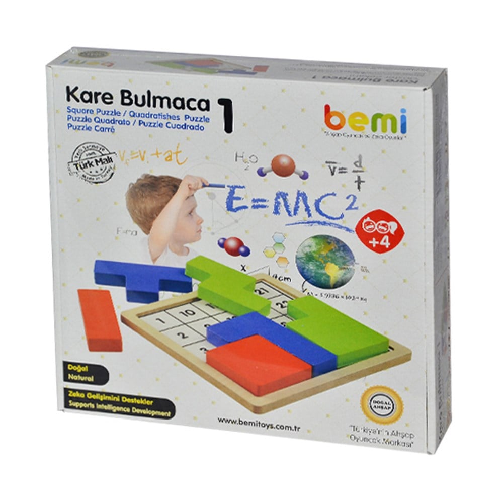 Bemi +3 Yaş Ahşap Kare Bulmaca 1