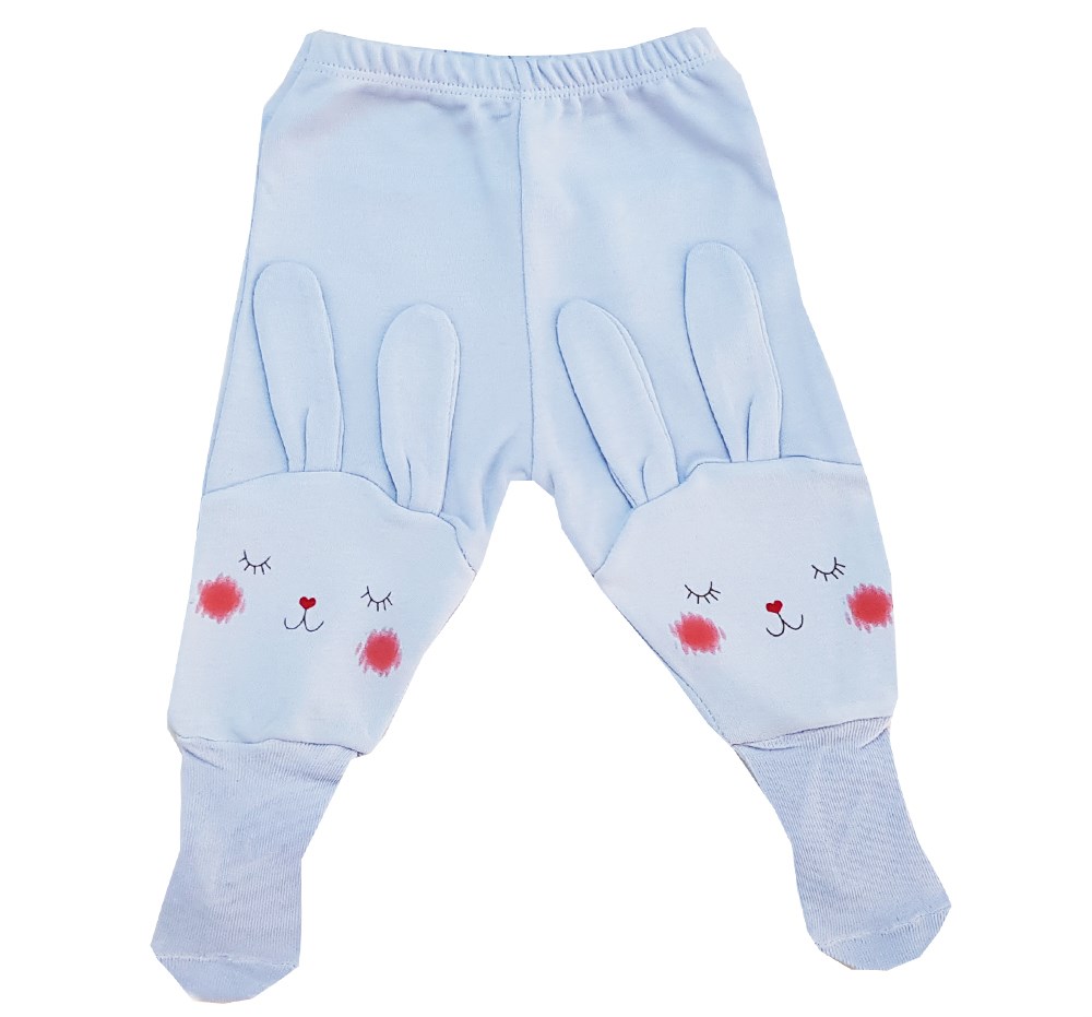 Cantaz Kendinden Çoraplı Bebek Pantolon - Pijama