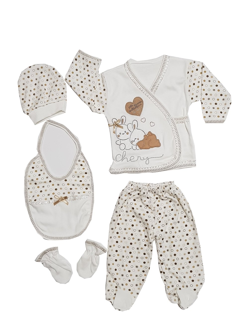 Bombinoo 5 Li Tavşanlı Hastane Çıkışı Seti 0-3 Ay