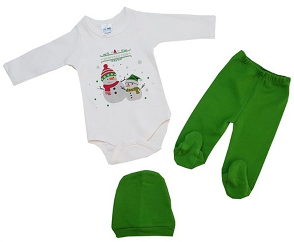 Fuar 3 Lü Bebek Zıbın Takım 
