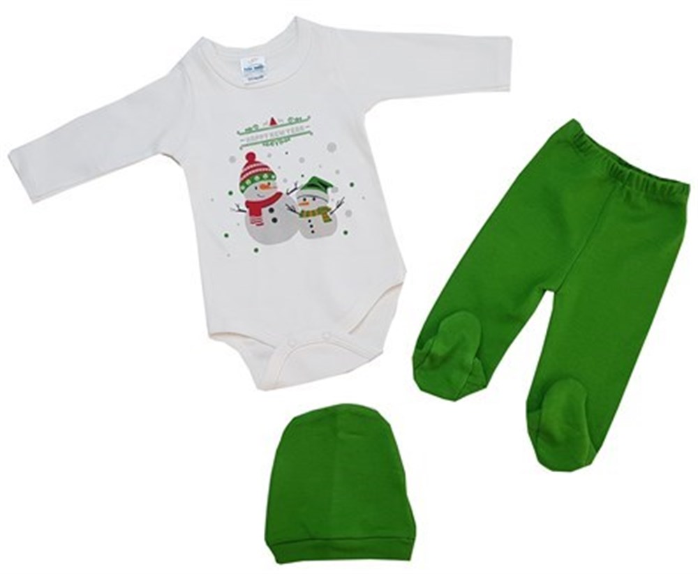 Fuar Unisex 3 Lü Bebek Zıbın Takım 