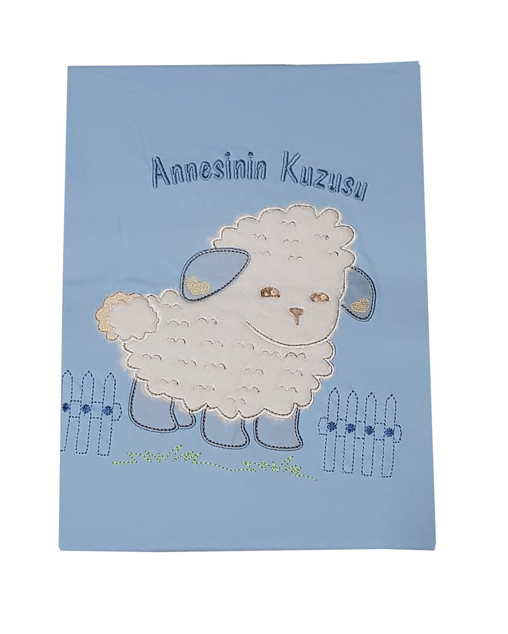 İzge Annesinin Kuzusu Bebek Battaniye Mavi