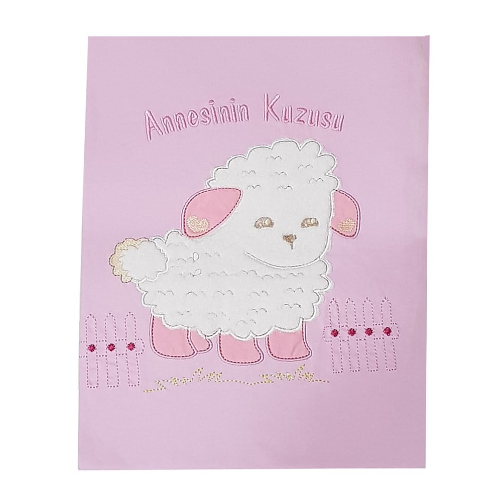 İzge Annesinin Kuzusu Bebek Battaniye Pembe