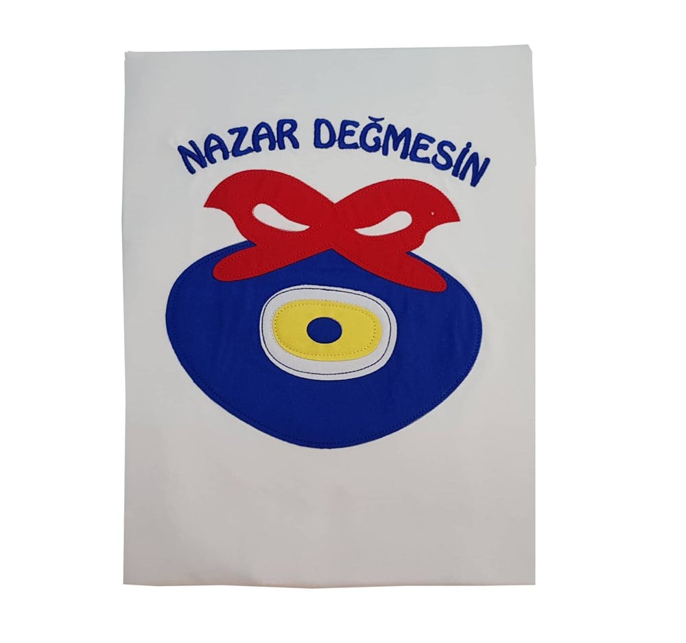 İzge Nazar Boncuklu Kız-Erkek Bebek Battaniye