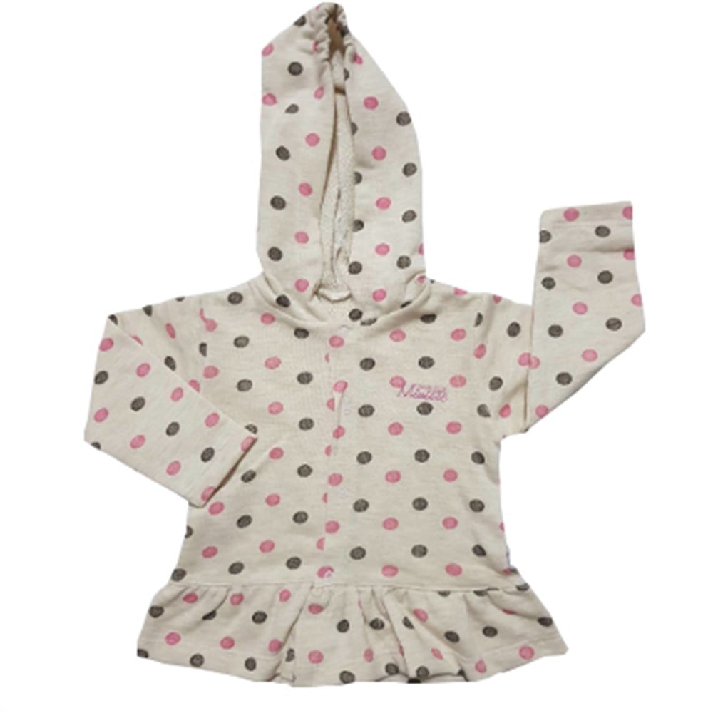 MİNİSSE KIZ BEBEK PUANLI HIRKA