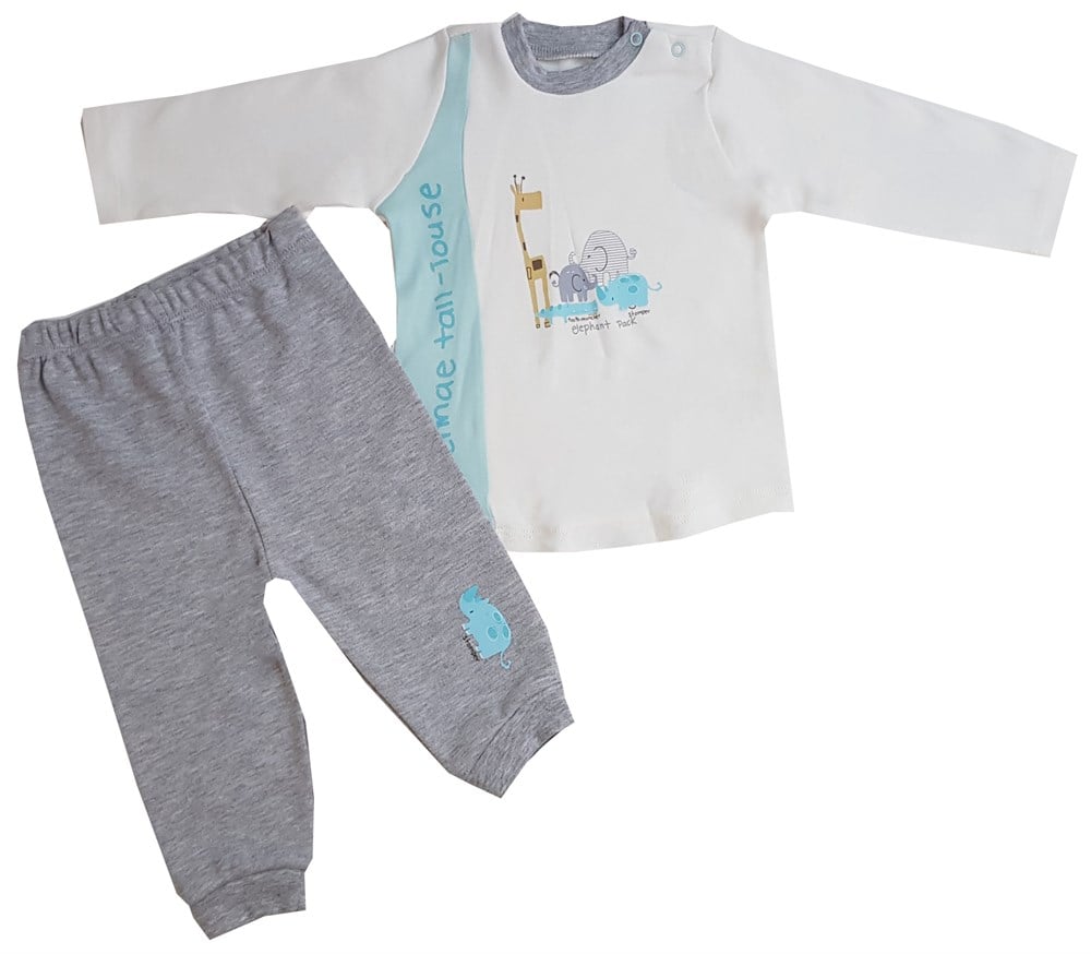 Mother Love Semih Organik Erkek Bebek Pijama Takımı