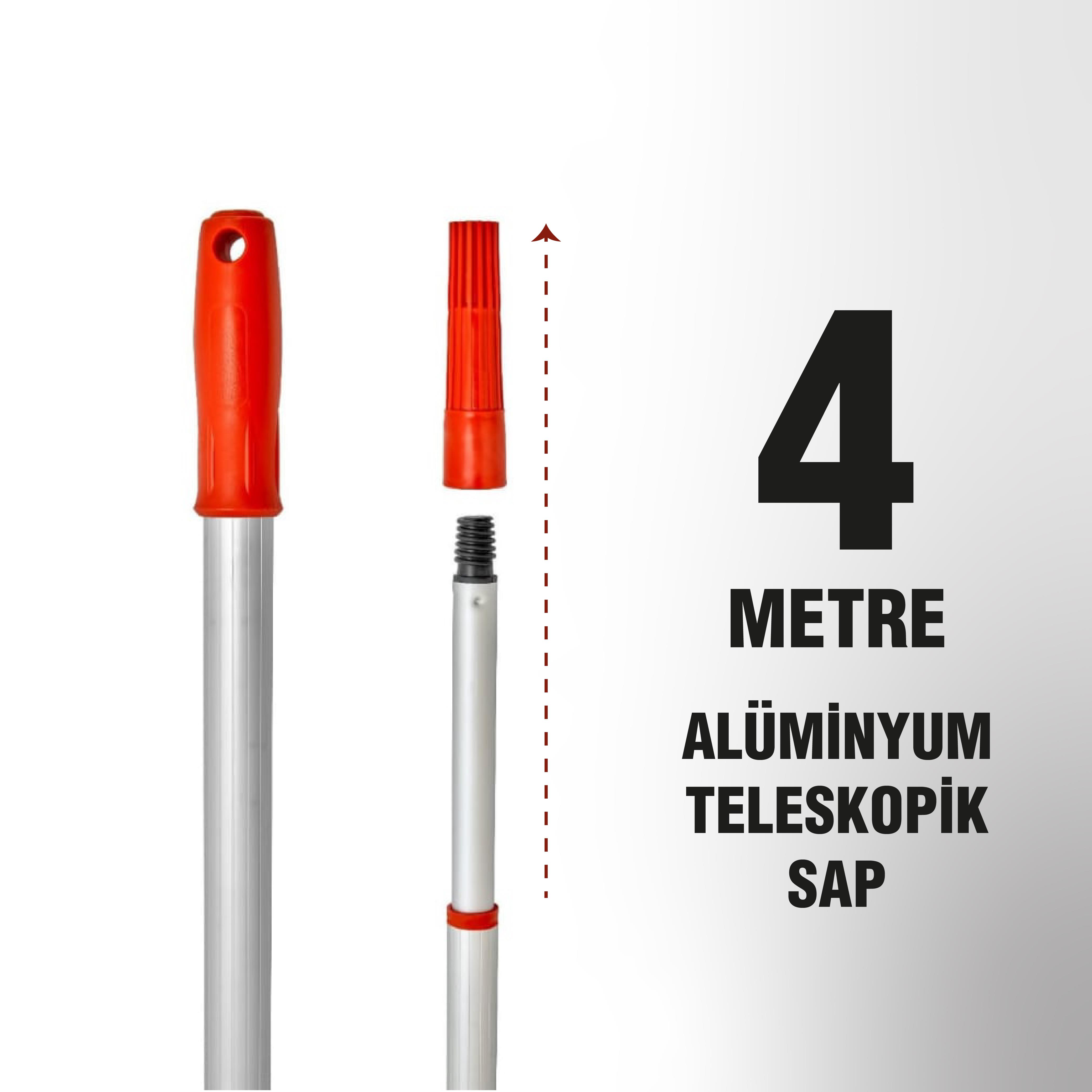 Ermet M012 Alüminyum Teleskopik Sap 4 MT