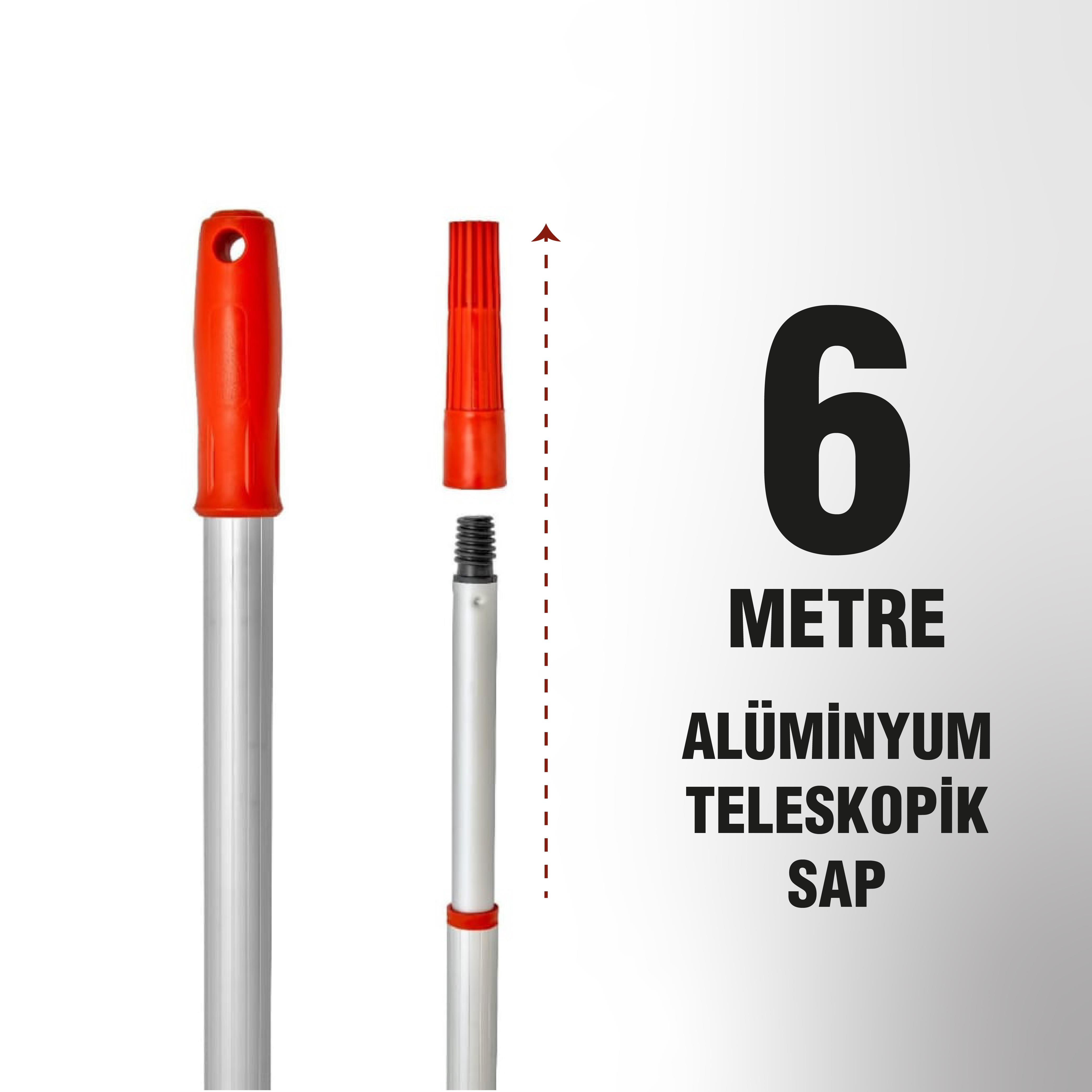Ermet M013 Alüminyum Teleskopik Sap 6 MT
