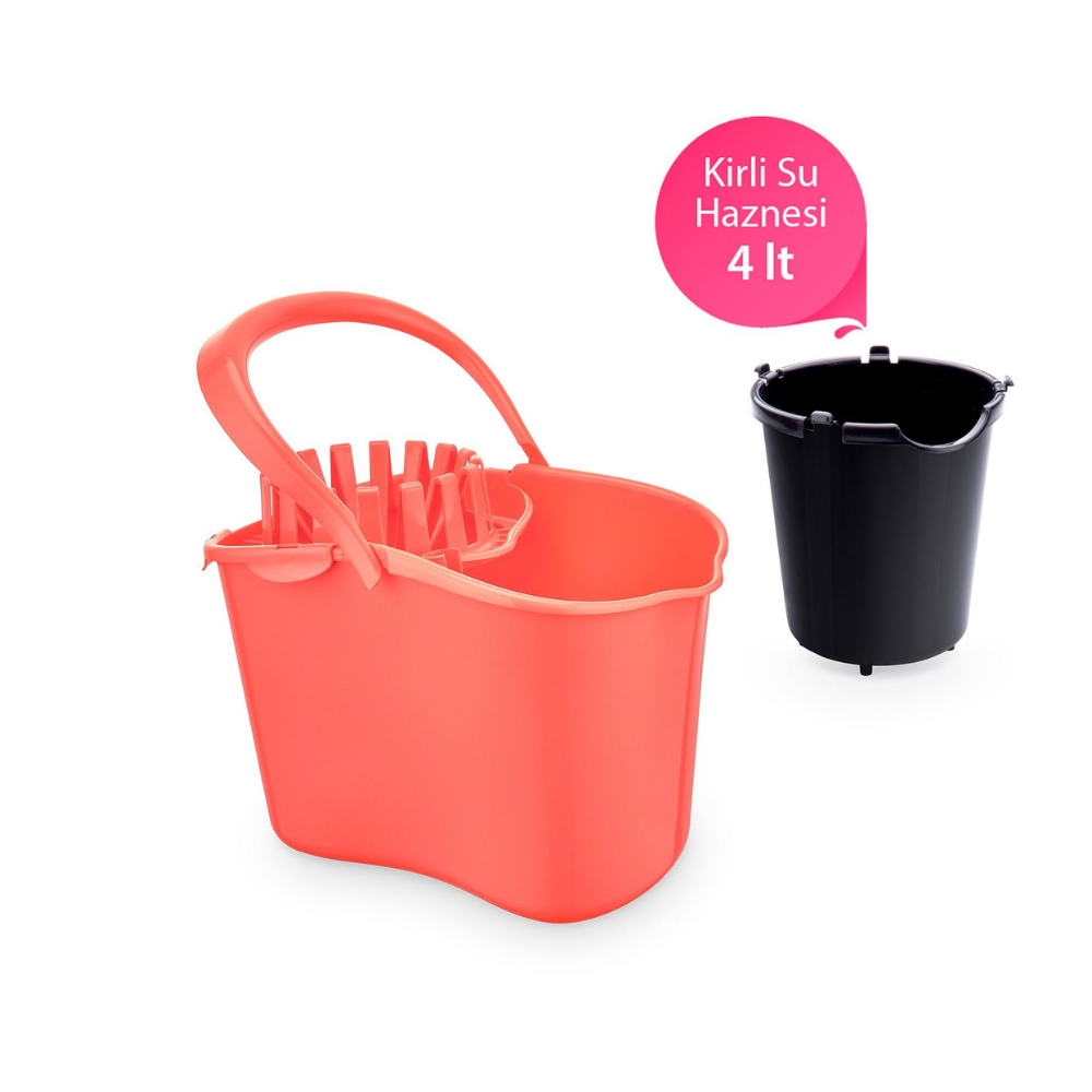 Flora F059 Kirli Su Hazneli Temizlik Kovası Asorti