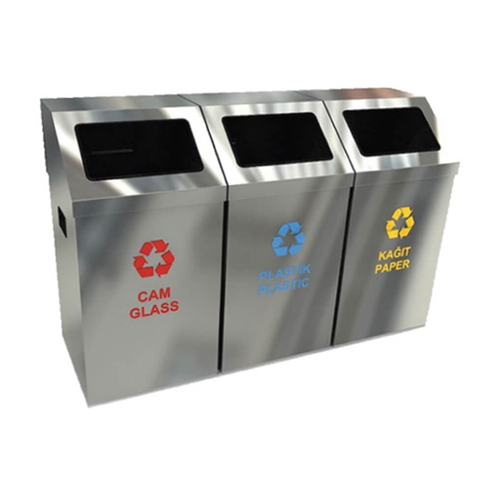 Palex 3561-2 Geri Dönüşüm Seti 3'lü Krom