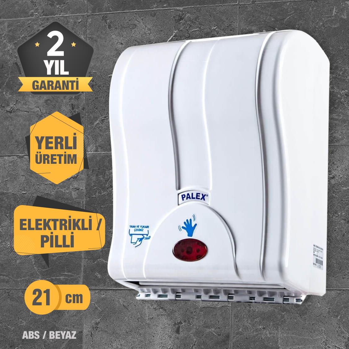 Palex 3491-0 Prestij Otomatik Havlu Dispenseri 21 CM Beyaz