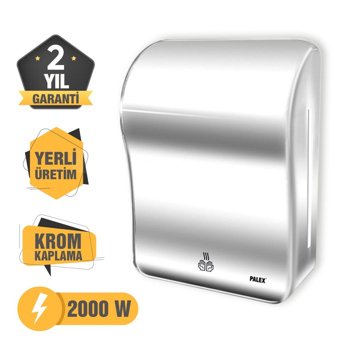 Palex 3808-15 Fotoselli El Kurutma 2000 W Çelik Gövde