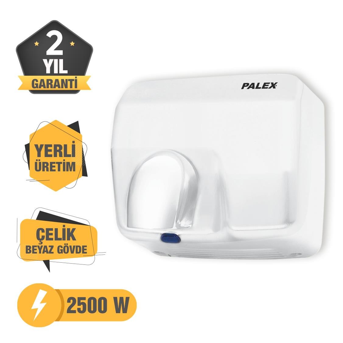 Palex 3808-2 El & Yüz Kurutma Cihazı 2500 W Beyaz