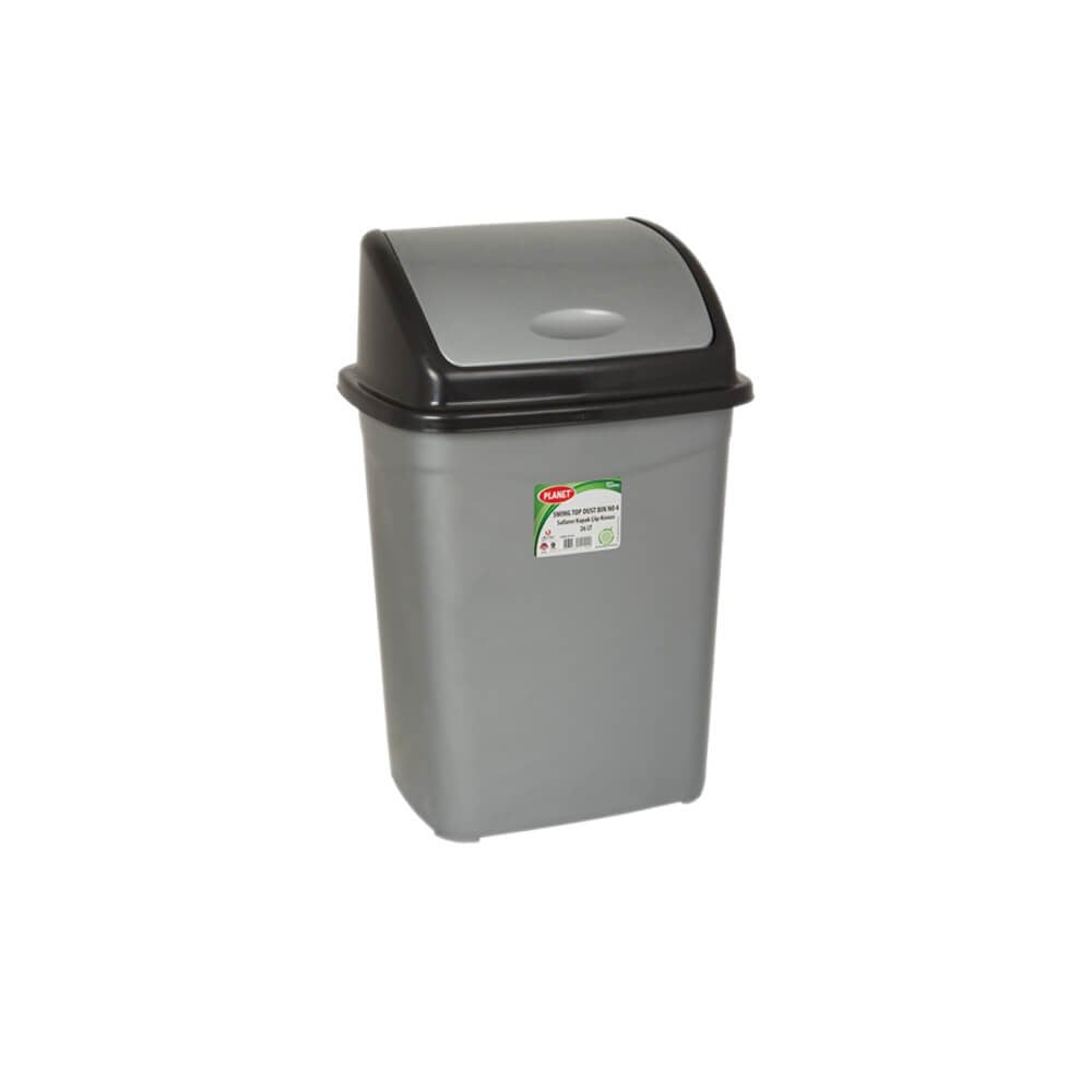 Uğurlar UP016 Swing Top 9 LT Çöp Kovası Metalik