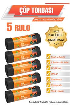 Ermet Ersopack Battal Boy Endüstriyel Çöp Torbası 5 Rulo