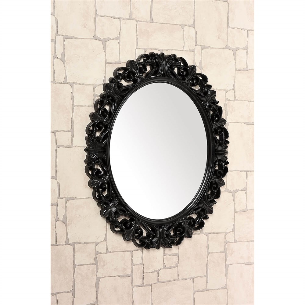 Çelik Ayna CLK885 Dekoratif Oval Ayna Plastik