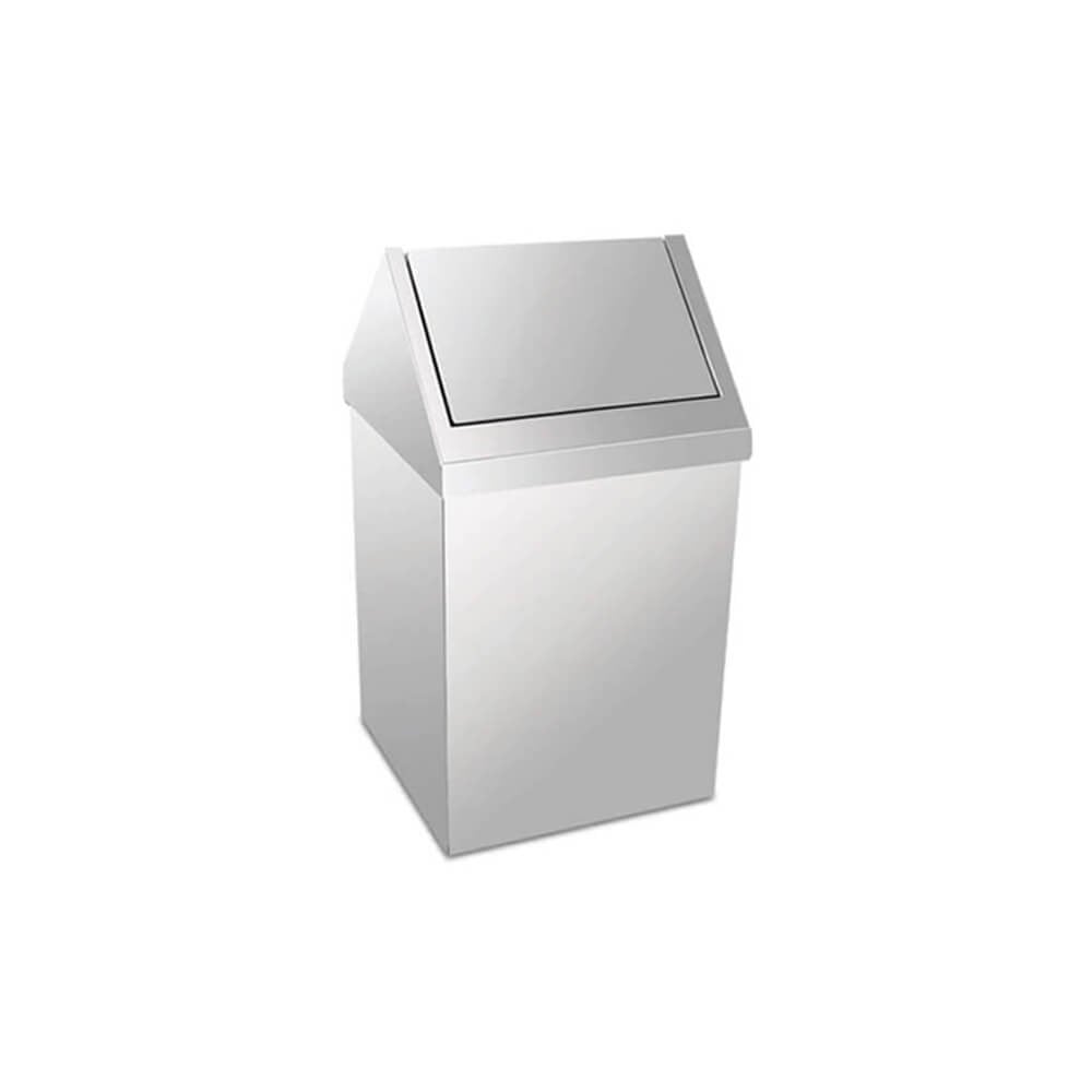 Palex 3800-325 Krom Çatı Kapaklı Çöp Kovası Krom 25 LT
