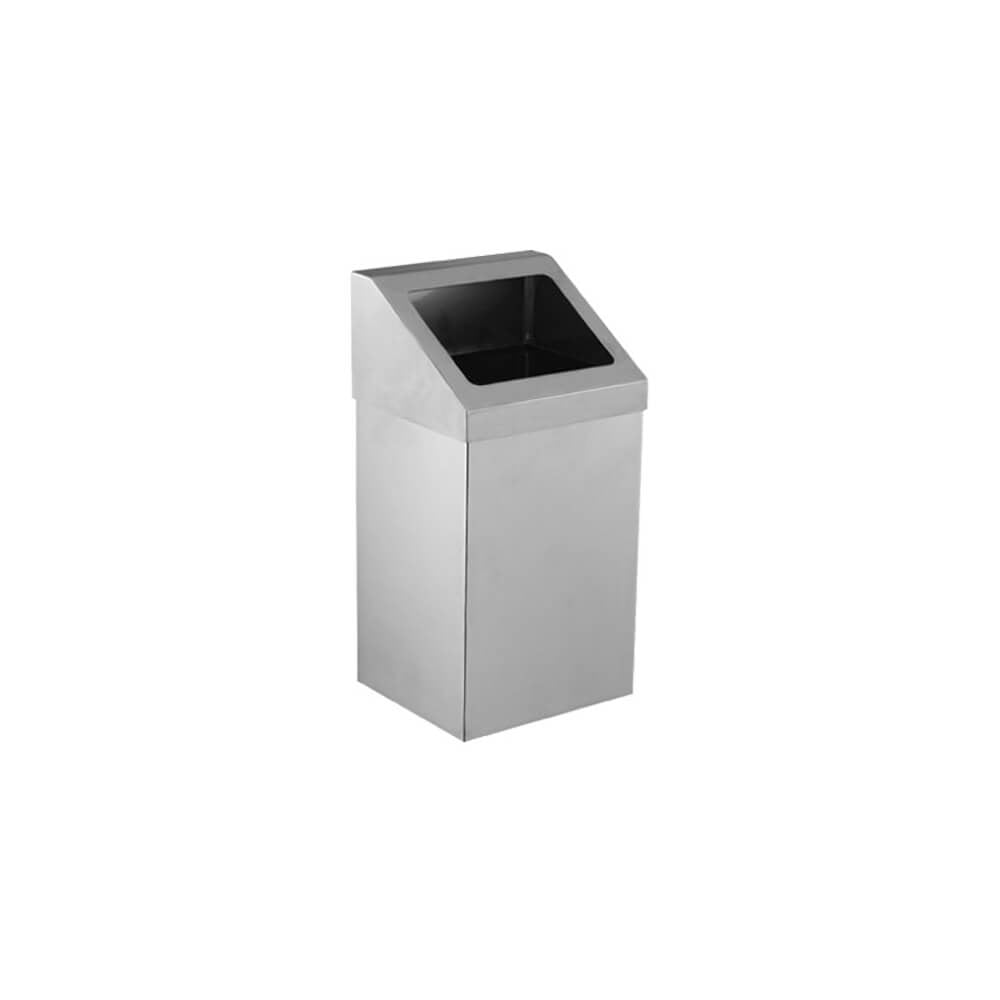 Palex 3834-311 Krom Açık Çatı Kapaklı Çöp Kovası 11 LT