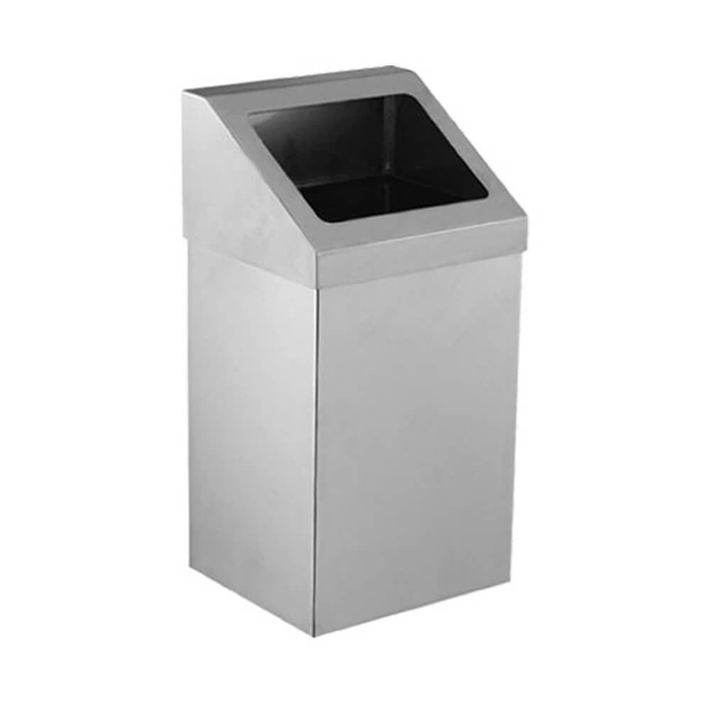 Palex 3834-354 Krom Açık Çatı Kapaklı Çöp Kovası 54 LT