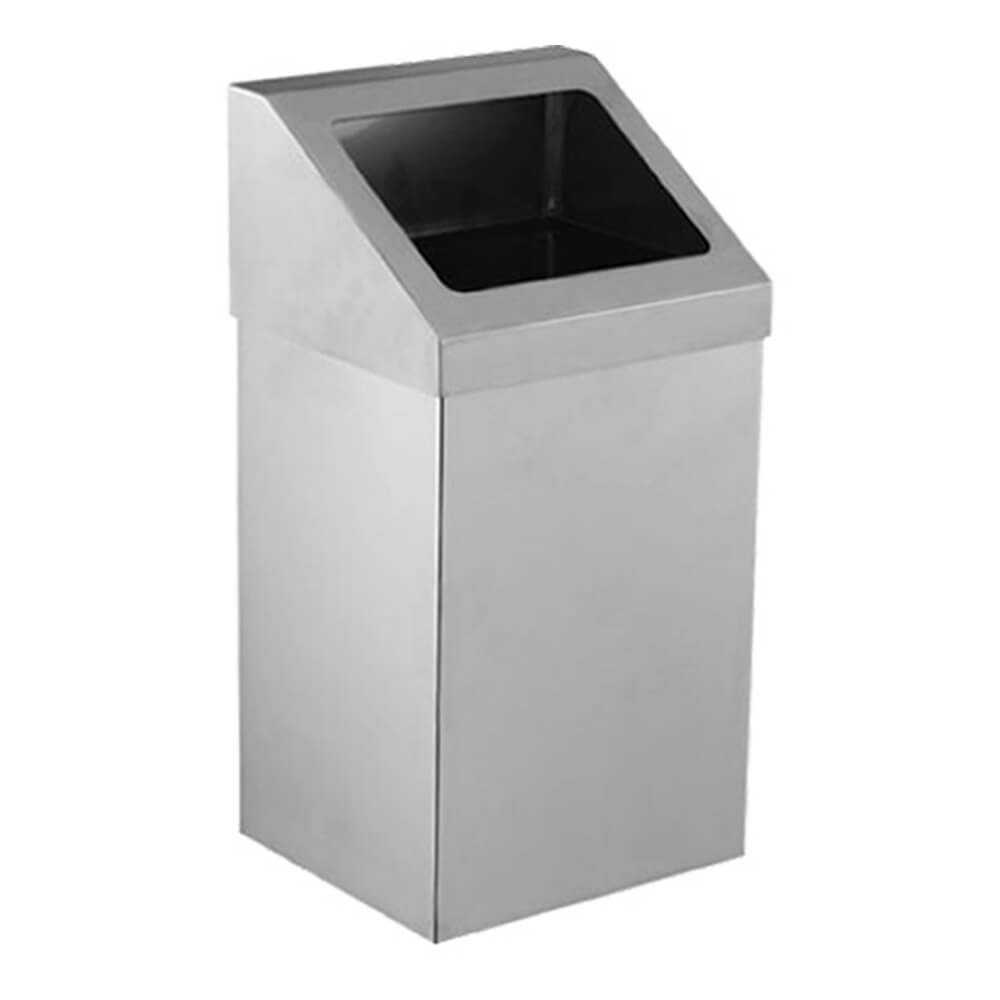 Palex 3834-380 Krom Açık Çatı Kapaklı Çöp Kovası 80 LT