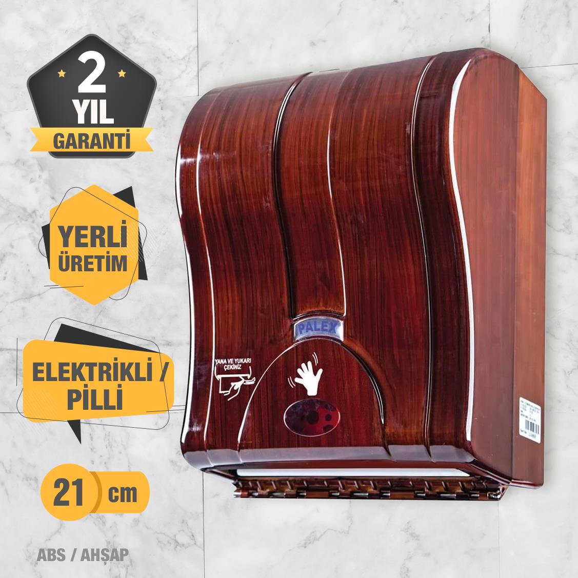 Palex 3491-A Prestij Otomatik Havlu Dispenseri 21 CM Ahşap