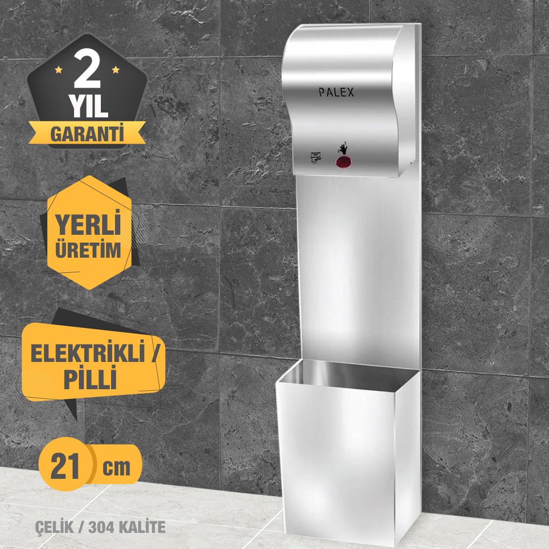 Palex 3816-1 Krom Kombine Set 21 CM Havlu Makineli 304 Kalite