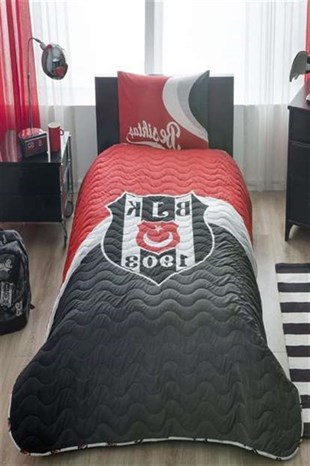Taç Lisanslı Yatak Örtüsü Tek Kişilik Cpp Beşiktaş