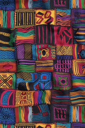 3D Renkli Patchwork Desenli Dijital Baskılı Kumaş