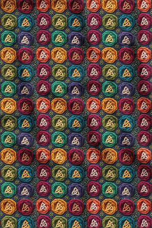 3D Yün Desenli Dijital Baskılı Kumaş