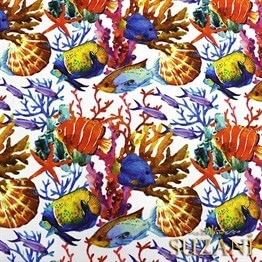 Akvaryum Desenli Kumaş
